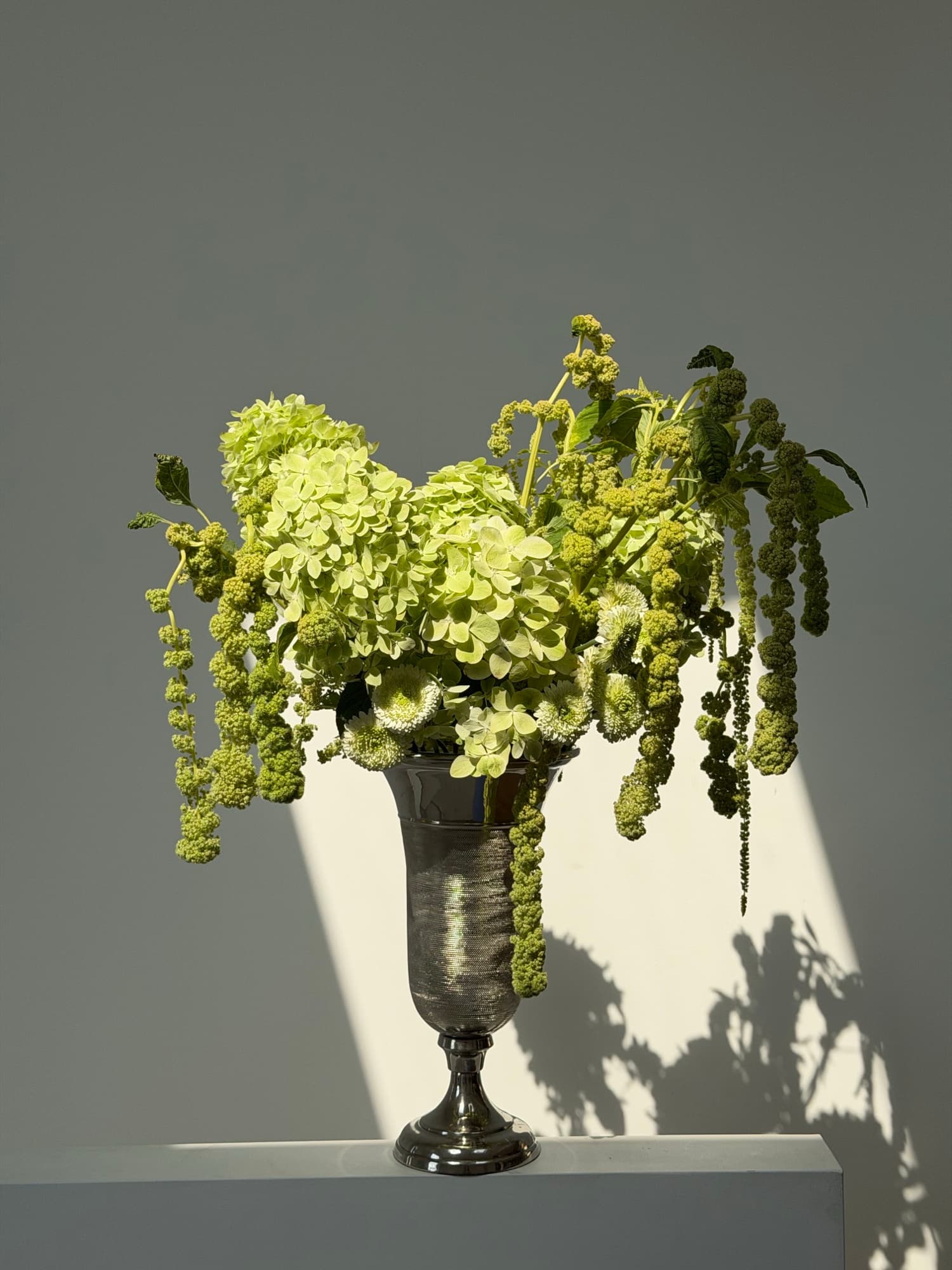 Bouquet photograph with a provisional identification of Amaranthus